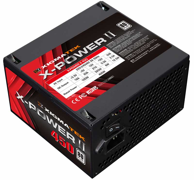 Nguồn máy tính Xigmatek X-Power II 450 EN41954 (400W, 80 Plus, Non Modular) (Box chính hãng)