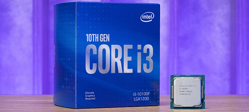 CPU Intel Core i3 10100F (3.6GHz Turbo Up To 4.3GHz, 4 Nhân 8 Luồng, 6MB Cache, LGA 1200)