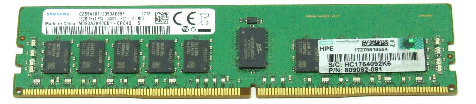 Ram Samsung ECC Registered Sever Menory (16GB, DDR4, 2400T MHz) 