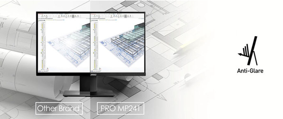 Màn hình MSI Pro MP241 (24 inch, FHD/IPS/60Hz/7ms/220nits/HDMI+DSub)