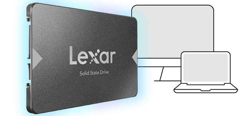 Không còn độ trễ với Ổ cứng SSD Lexar NS100 (128GB, 2.5-Inch, SATA III) 