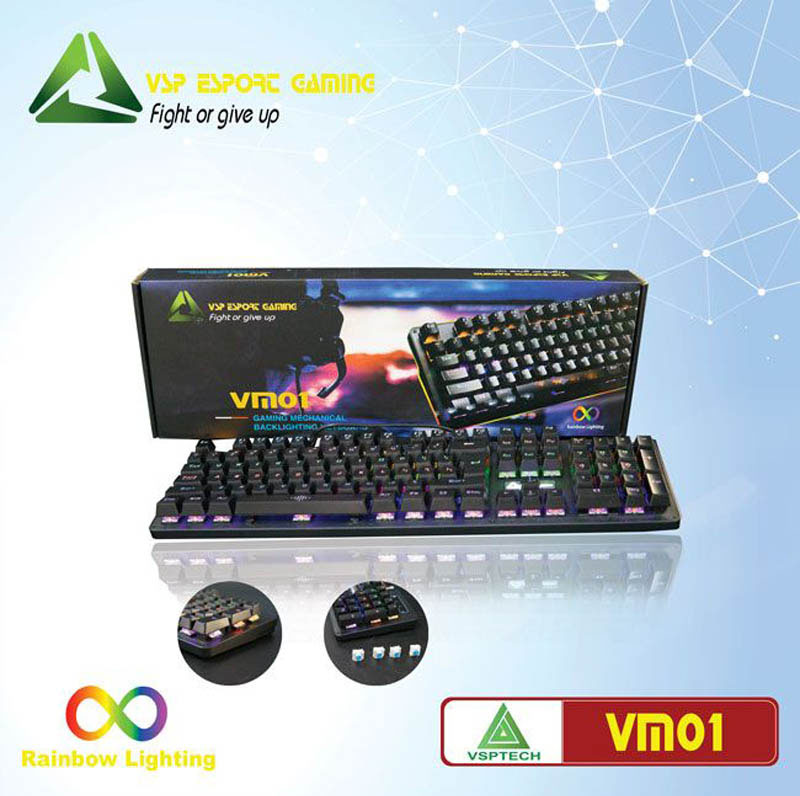 Bàn phím cơ VSP ESport Gaming VM01