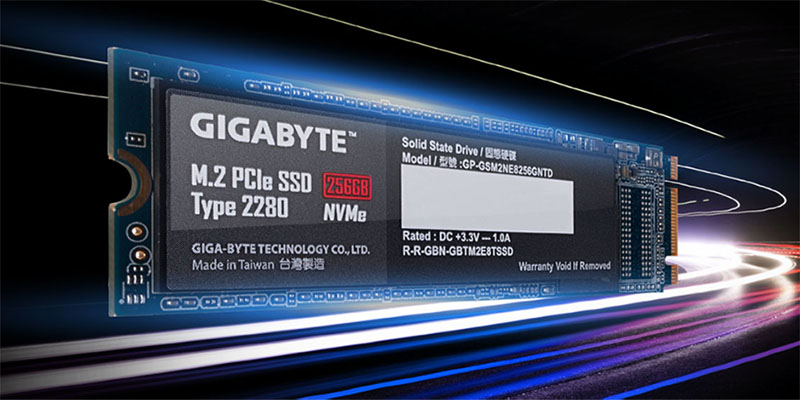 Ổ cứng SSD Gigabyte M.2 NVMe PCIe (256G, Gen3x4, GP-GSM2NE3256GNTD)