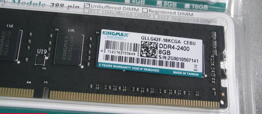 Ram DDR4 8GB bus 2666 Kingmax Cũ chất liệu cao cấp