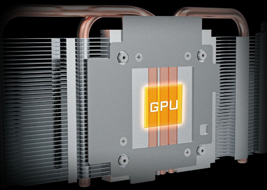 VGA Gigabyte Radeon RX 580 8GB Gaming Ống dẫn nhiệt với vật liệu dẫn nhiệt tổng hợp