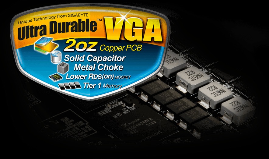 VGA Gigabyte Radeon RX 580 8GB Gaming Thiết kế cho Overclock với nguồn phụ 8 pin