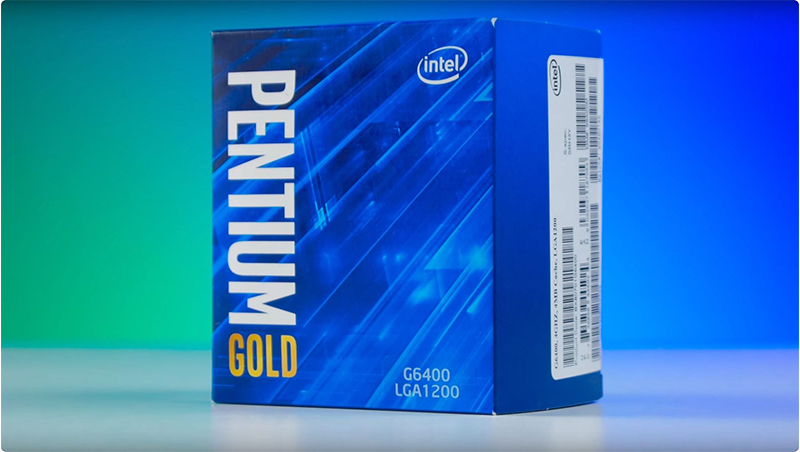 CPU Intel Pentium Gold G6400 (4.0GHz, 2 nhân 4 luồng, 4MB Cache, 58W) - Socket Intel LGA 1200