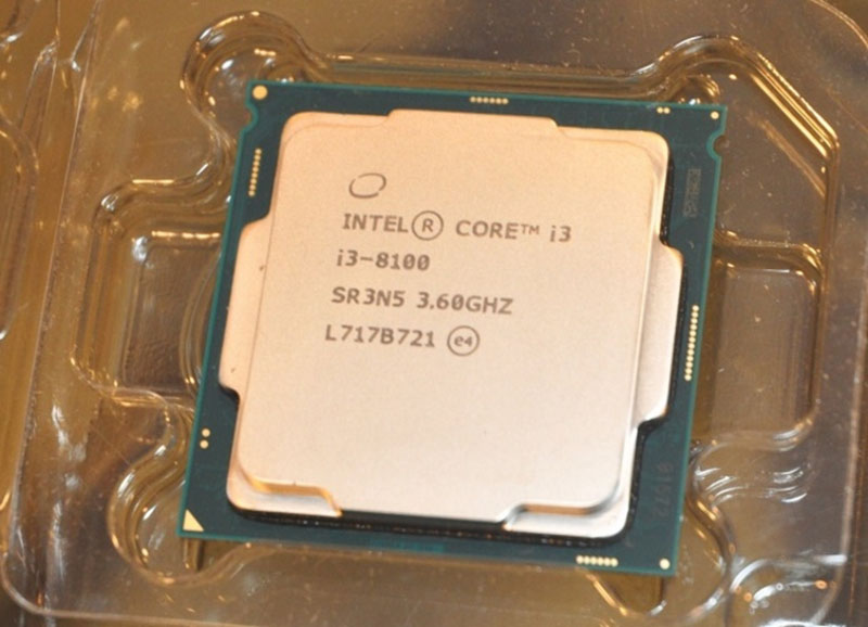 CPU Intel Core i3 8100 (3.6GHz, 4 Nhân 4 Luồng, 6M Cache, LGA 1151v2)