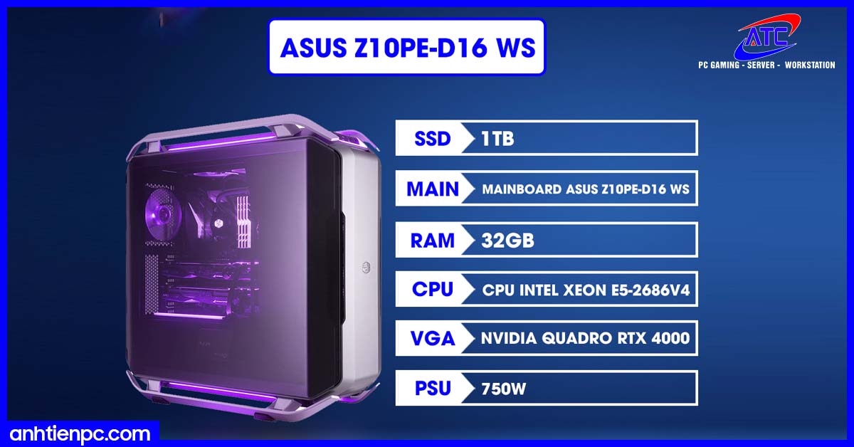Tại sao nói bộ PC Workstation sở hữu CPU XEON ASUS Z10PE-D16 WS là cỗ máy bất khả chiến bại?