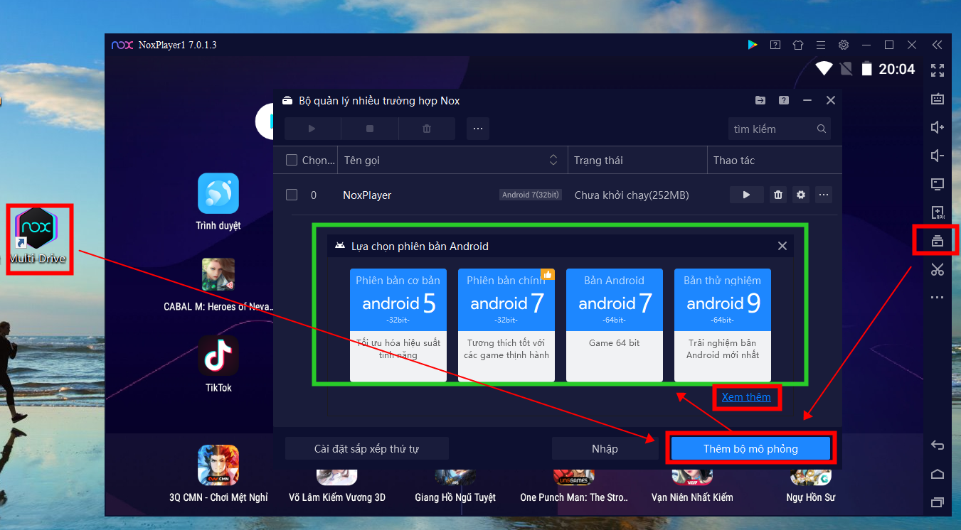 GIỚI THIỆU TÍNH NĂNG TRÌNH ĐA NHIỆM MULTI-DRIVER TRONG GIẢ LẬP NOXPLAYER