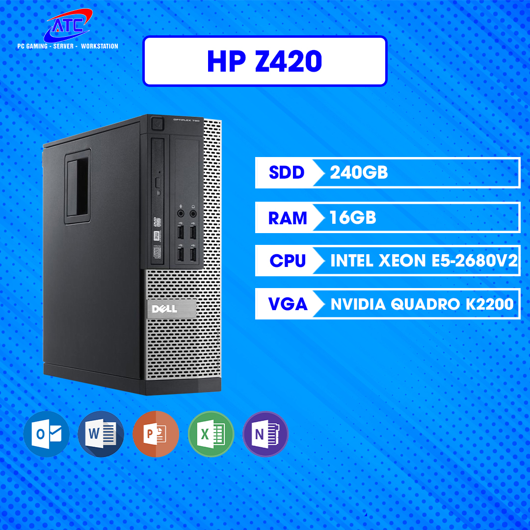 HP Z420 |E5 2680V2 | RAM 64GB | VGA 4GB