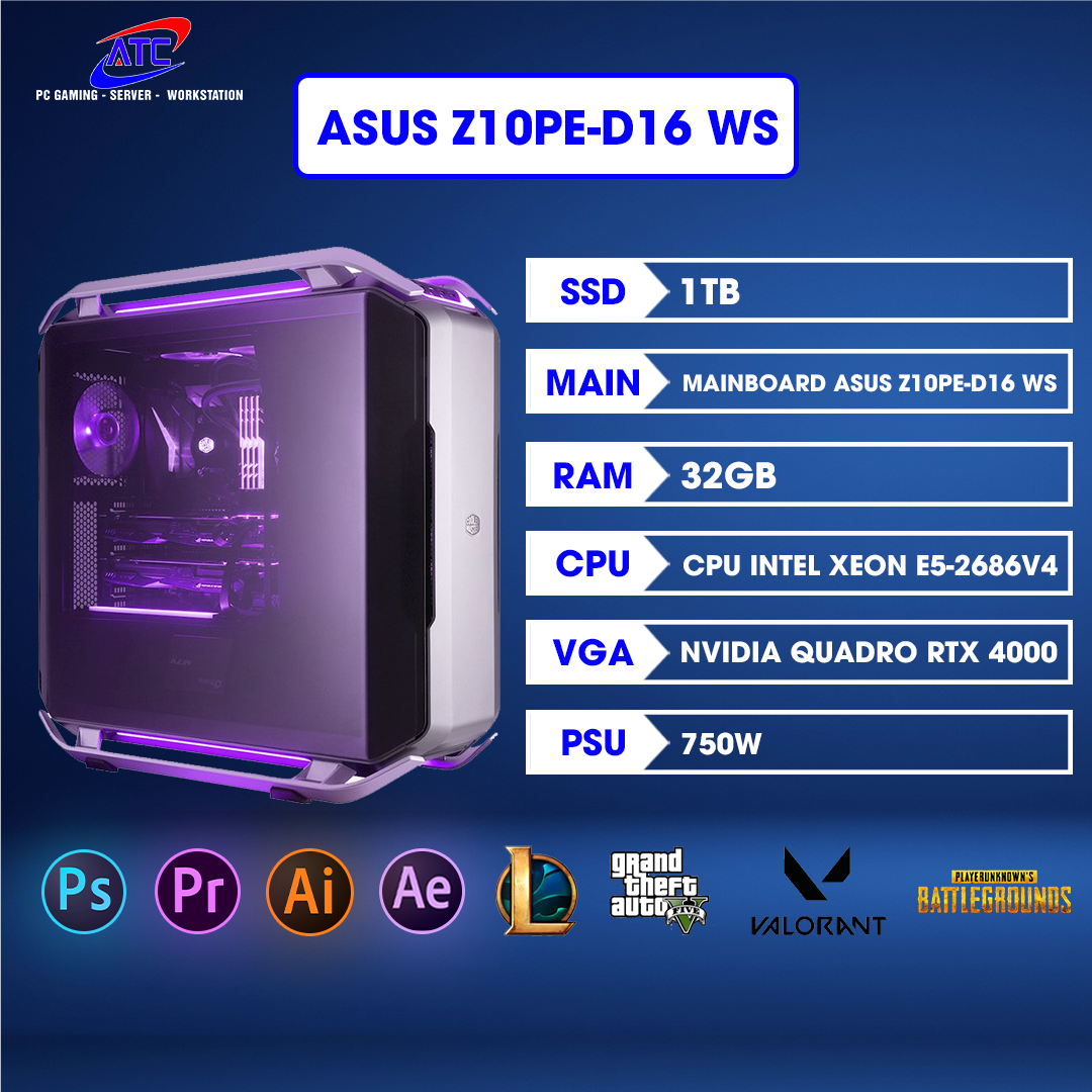 Tại sao nói bộ PC Workstation sở hữu CPU XEON ASUS Z10PE-D16 WS là cỗ máy bất khả chiến bại?