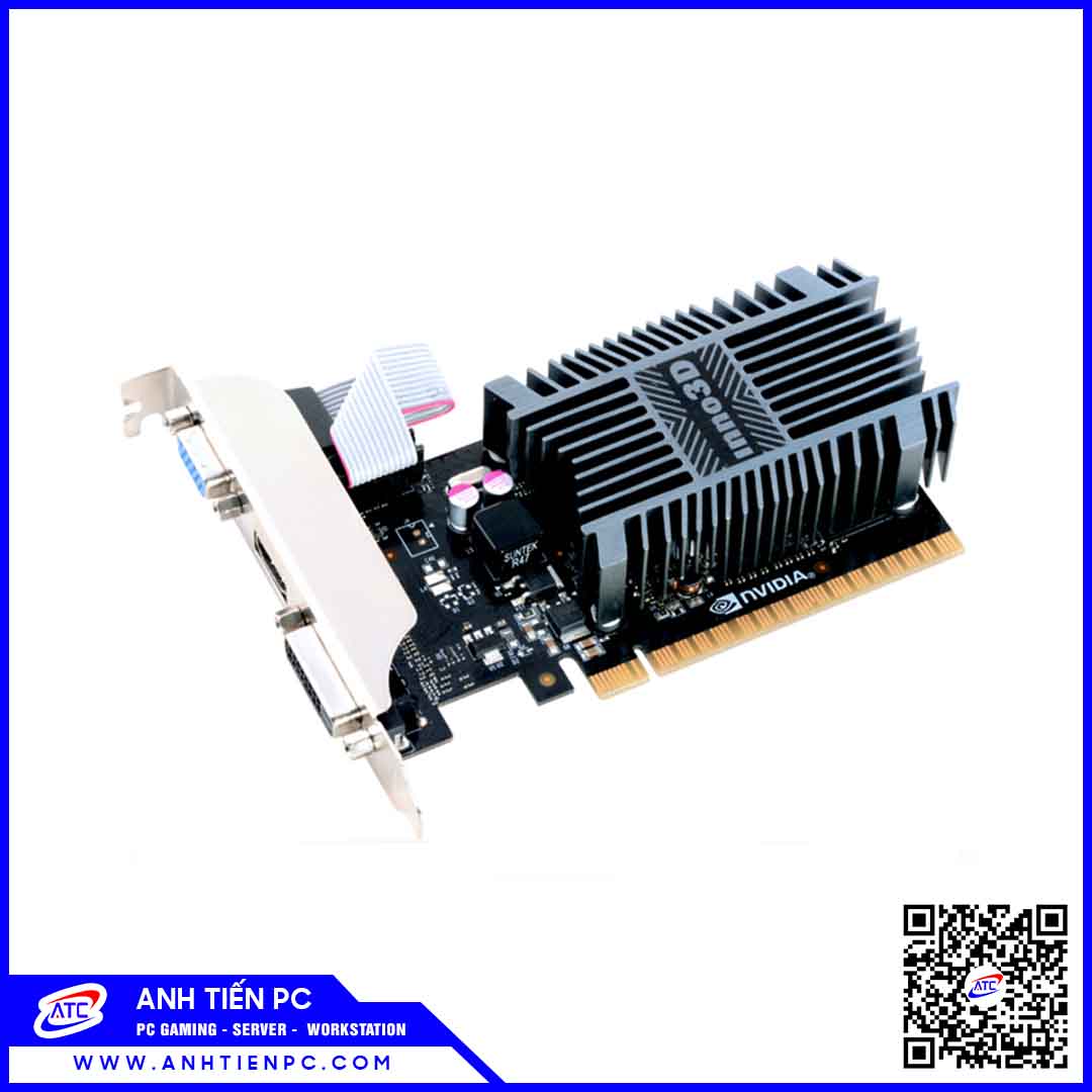 VGA Inno3D GT710 1GB DDR3 (1GB GDDR3, 64-bit, DVI +HDMI)