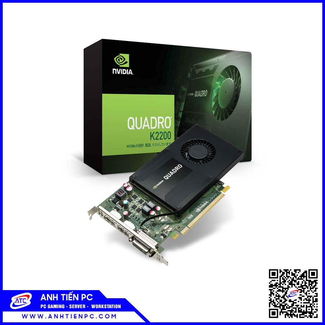 VGA Nvidia Quadro K2200 (4GB GDDR5, 128 Bit) Cũ