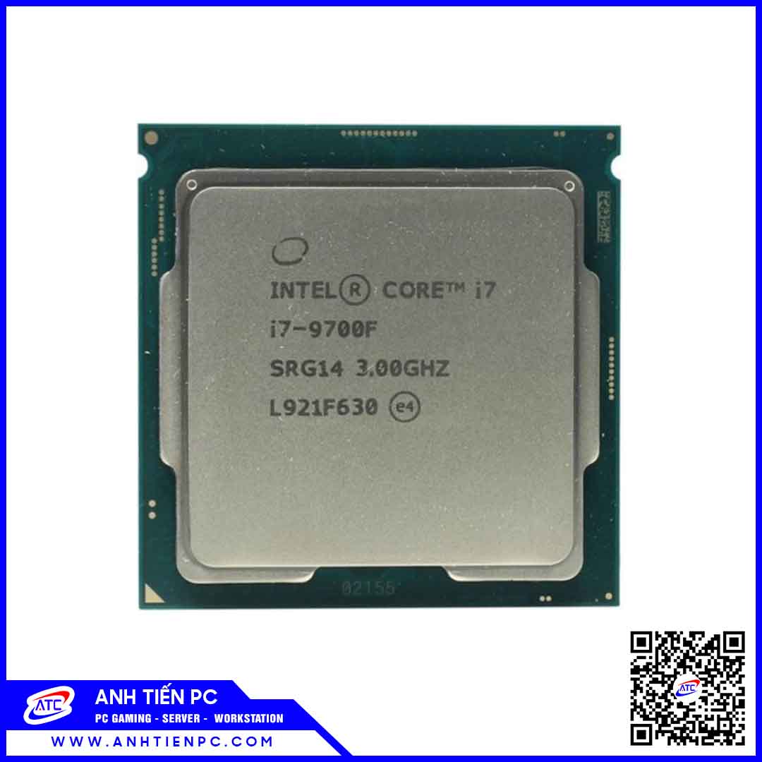 CPU Intel Core i7 9700F (3.0GHz Turbo Up To 4.7GHz, 8 nhân 8 luồng, 12MB Cache, LGA 1151)(Cũ)