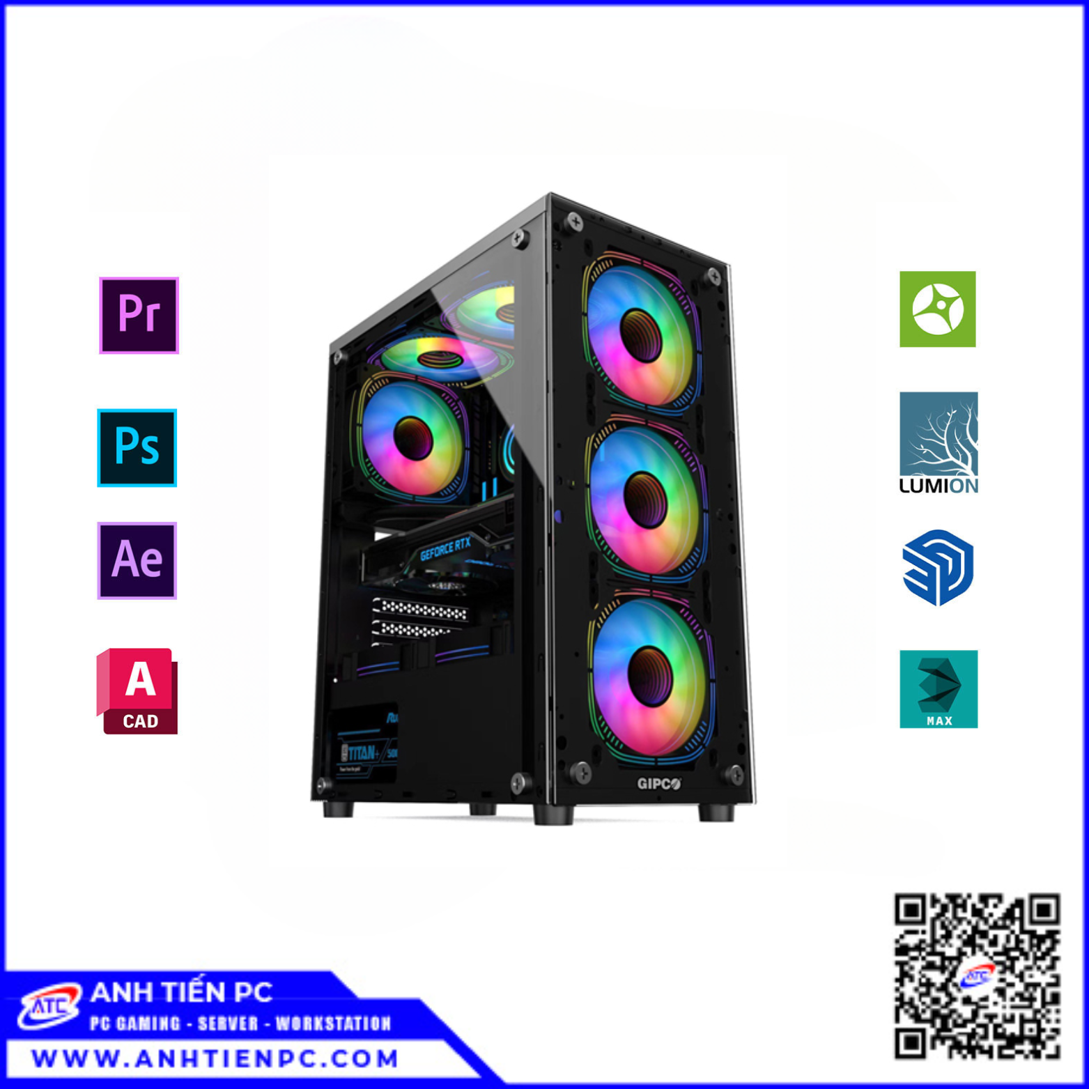 PC ĐỒ HOẠ -3D Z590 71 | CPU I7 10700K | RAM 16GB | SSD 1TB | VGA 8GB