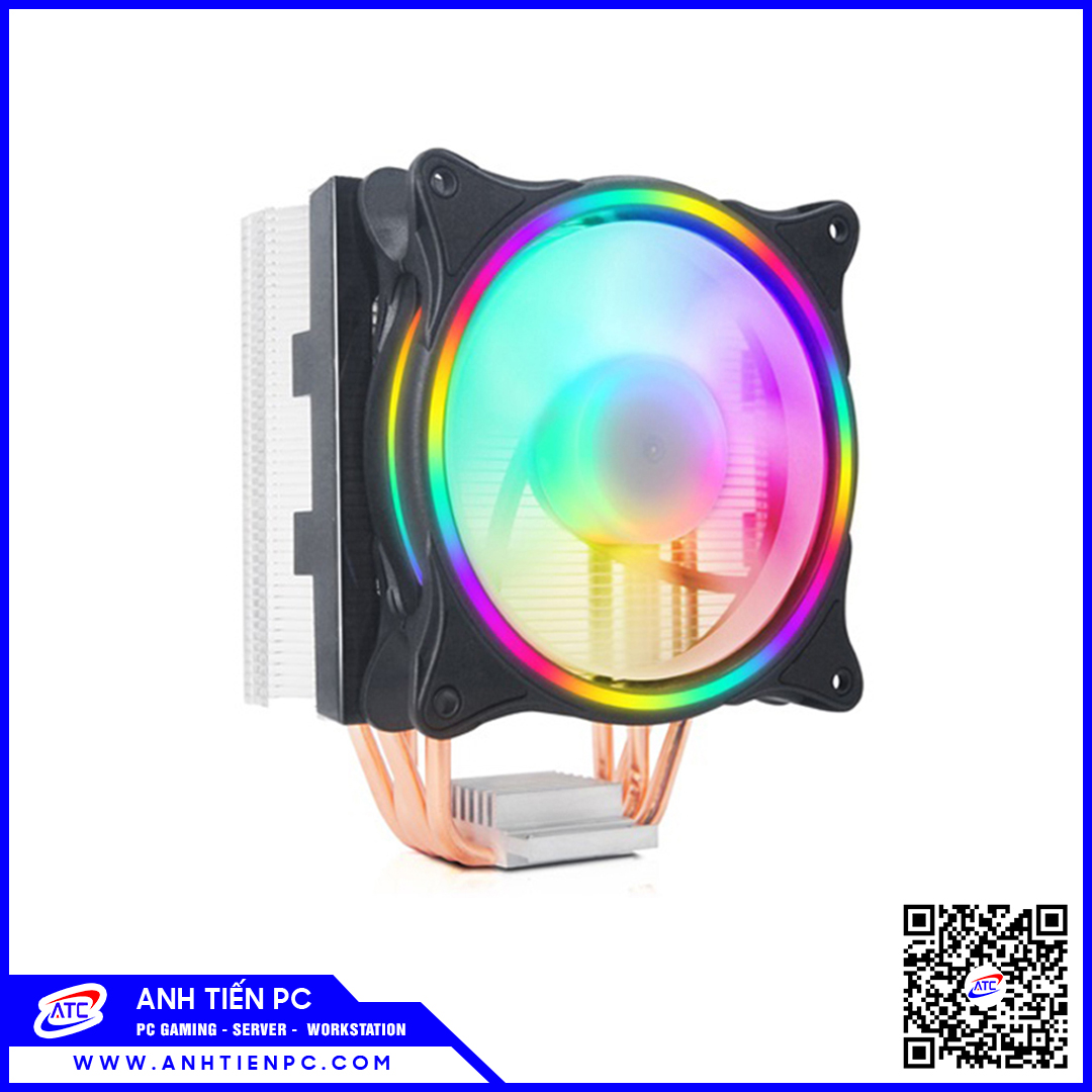 Quạt tản nhiệt CPU VSP Cooler Master T410i (Led RGB)