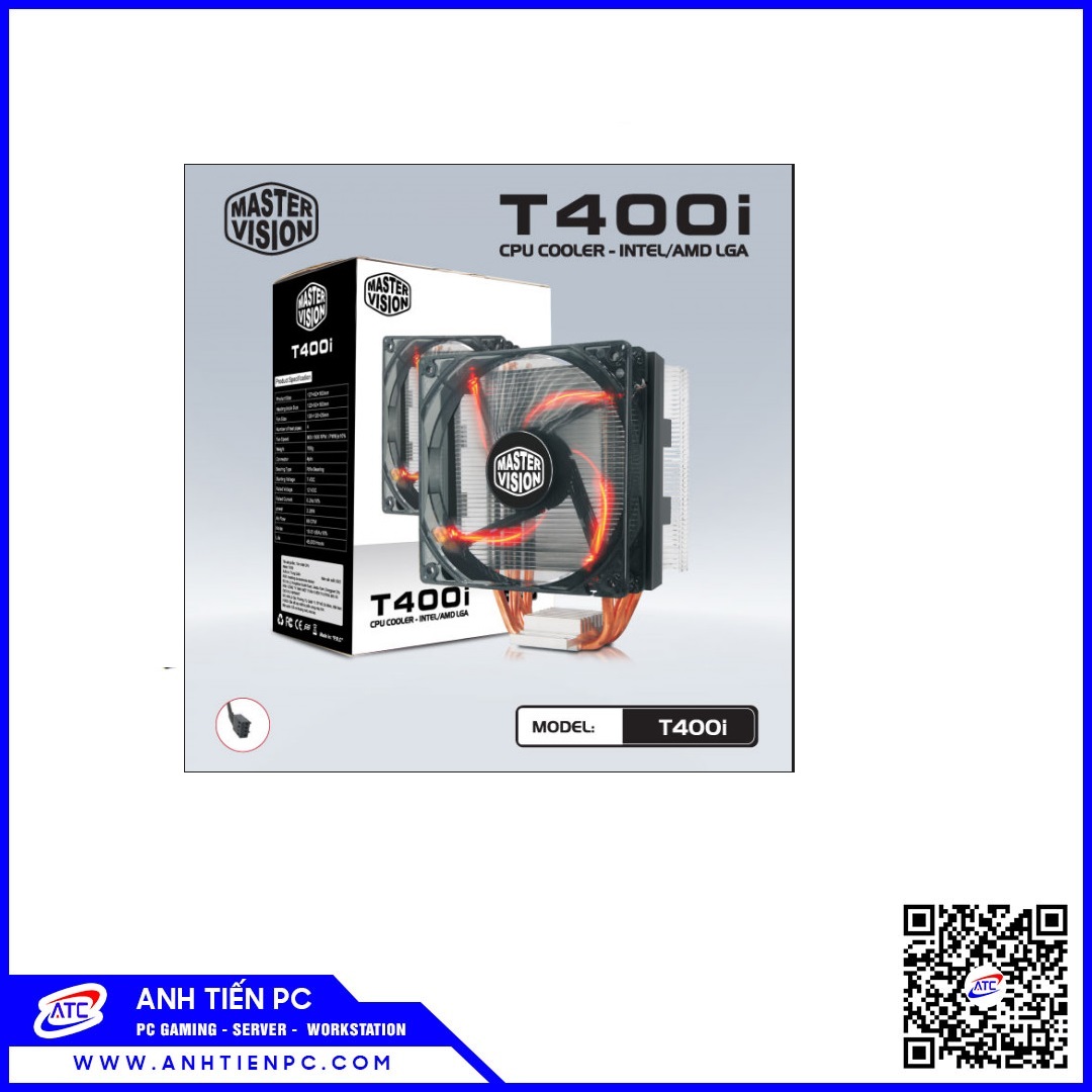 Quạt Tản Khí CPU VSP  Master Vision T400i (Led RGB)