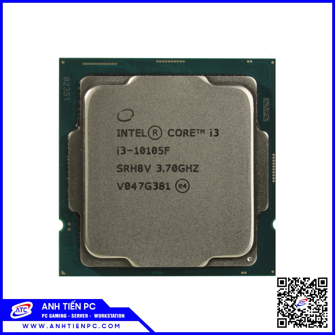 CPU Intel Core i3 10105F (không hộp, tray) 
