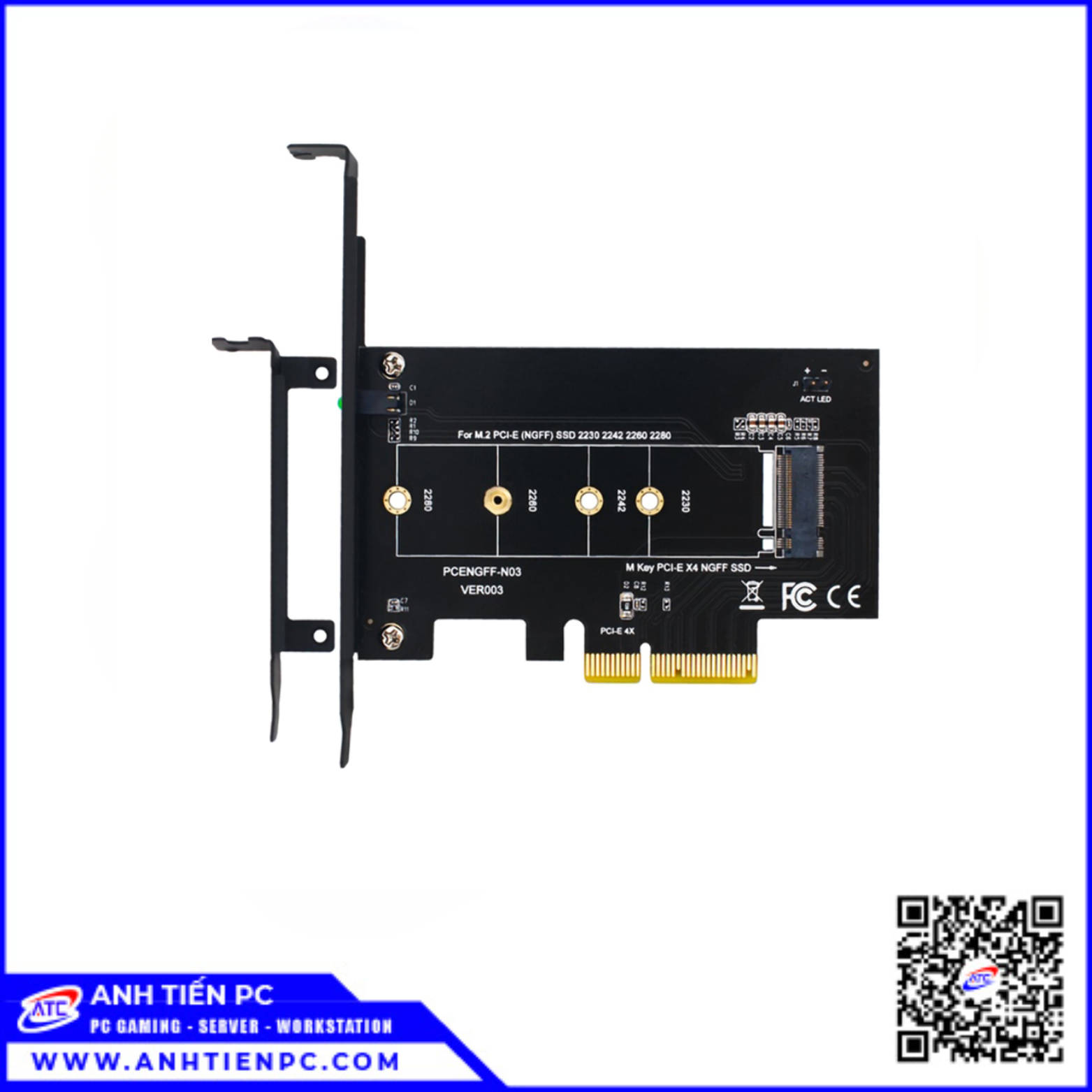 Adapter chuyển M2 sang PCIe  (cắm khe card đồ họa, không hỗ trợ M.2 SATA)