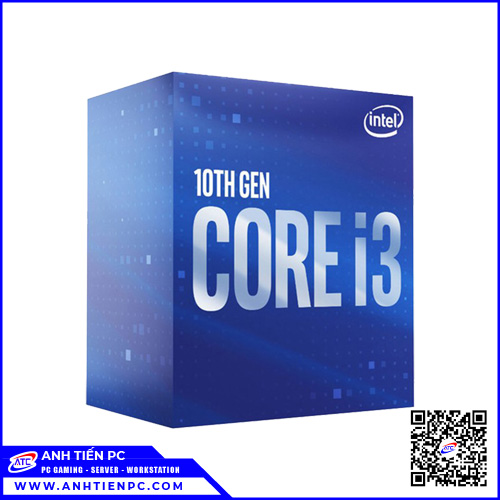 CPU Intel Core i3 10100 CH (3.6GHz Turbo Up To 4.3GHz, 4 Nhân 8 Luồng, 6MB Cache, LGA 1200) 