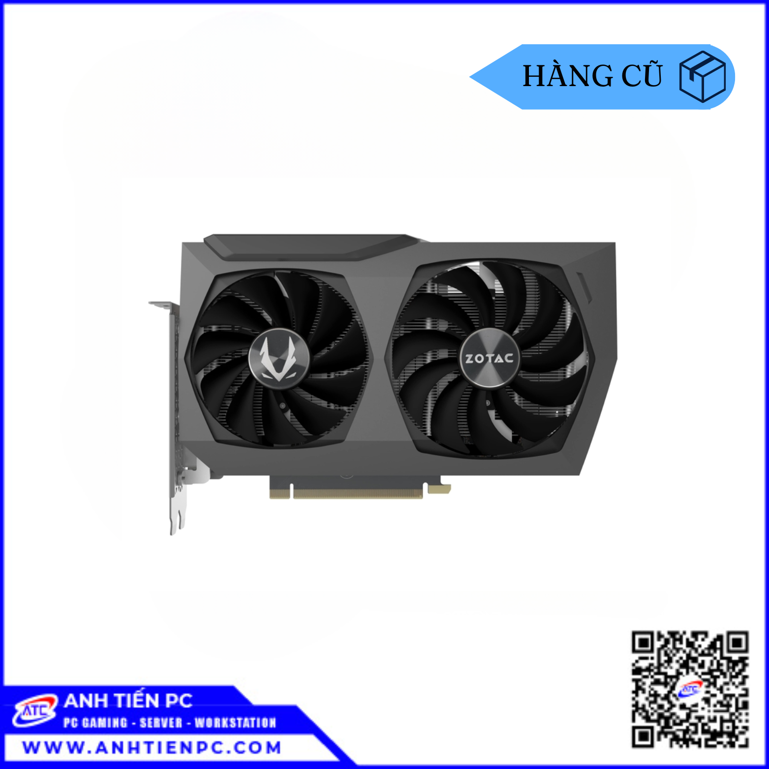 VGA Zotac RTX 3070 Gaming 8GB 2Fan (8GB, GDDR6, 256 Bit) | Cũ