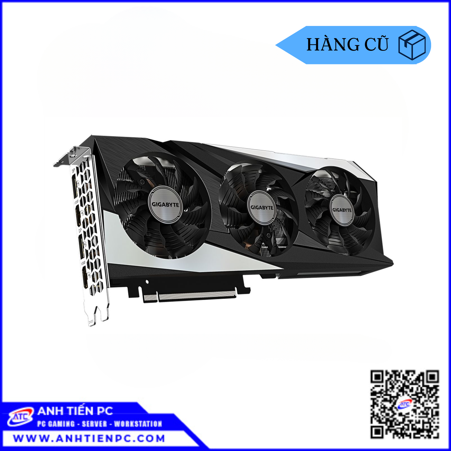 VGA Gigabyte RTX 3060Ti 8GB 3Fan (8GB, GDDR6, 256 Bit)| Cũ