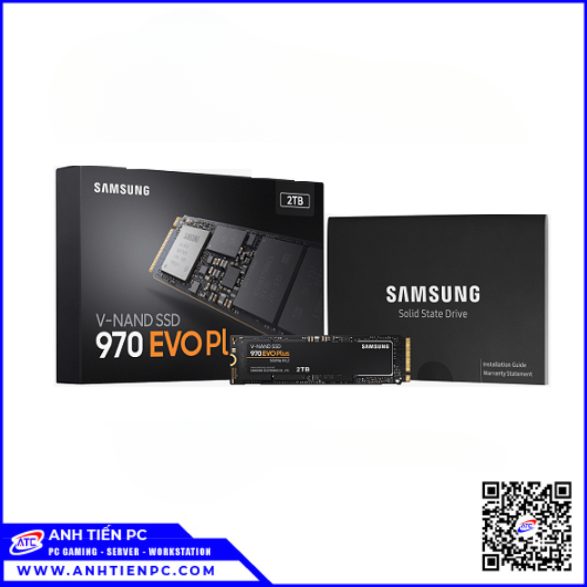 Ổ Cứng Samsung SSD M2 NVME 2280 970 EVO PLUS 2TB (MZ-V7S2T0BW)
