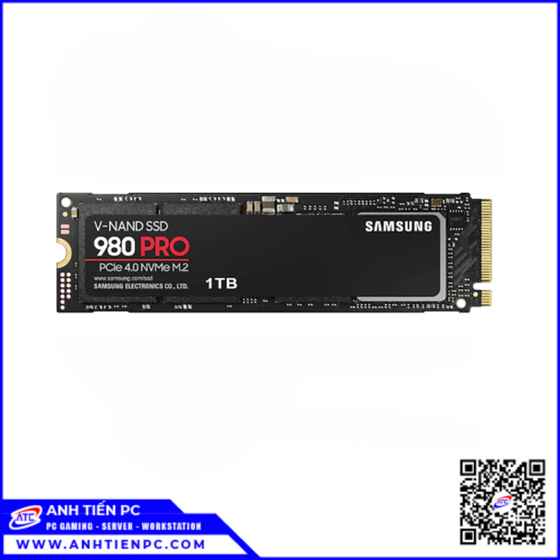 Ổ Cứng Samsung SSD M2 NVME 2280 980 Pro 1TB (Gen 4.0 x4,MZ-V8P1T0BW)