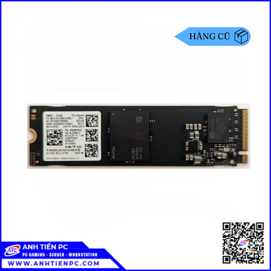 Ổ Cứng Samsung SSD M2 NVME 2280 PM9B1 1TB Gen4 | Cũ