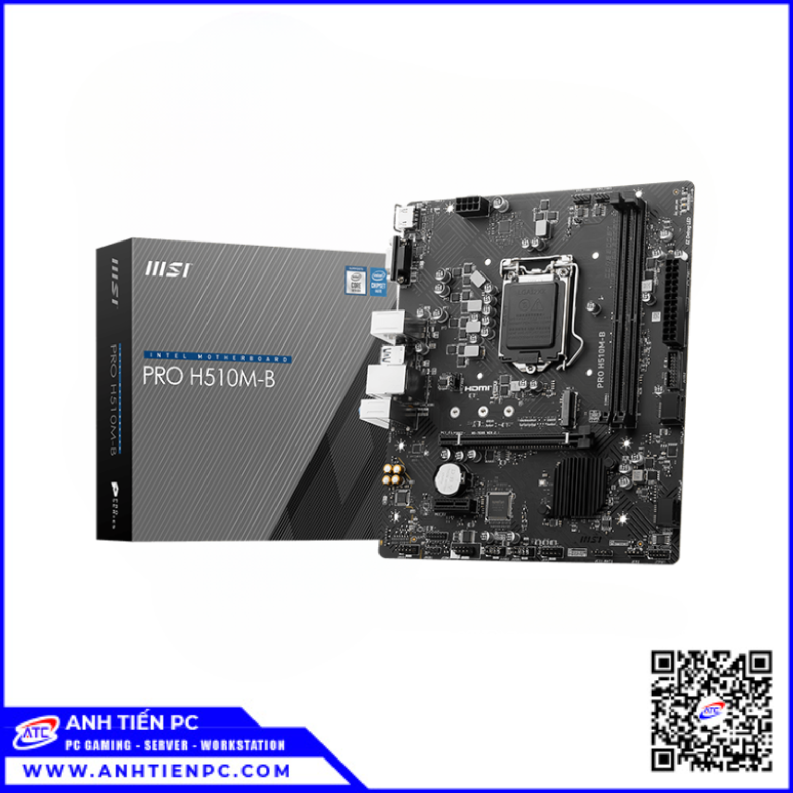 Mainboard  MSI H510MB Pro ( LGA 12000, Intel H510, M-ATX, 2 Khe Ram)