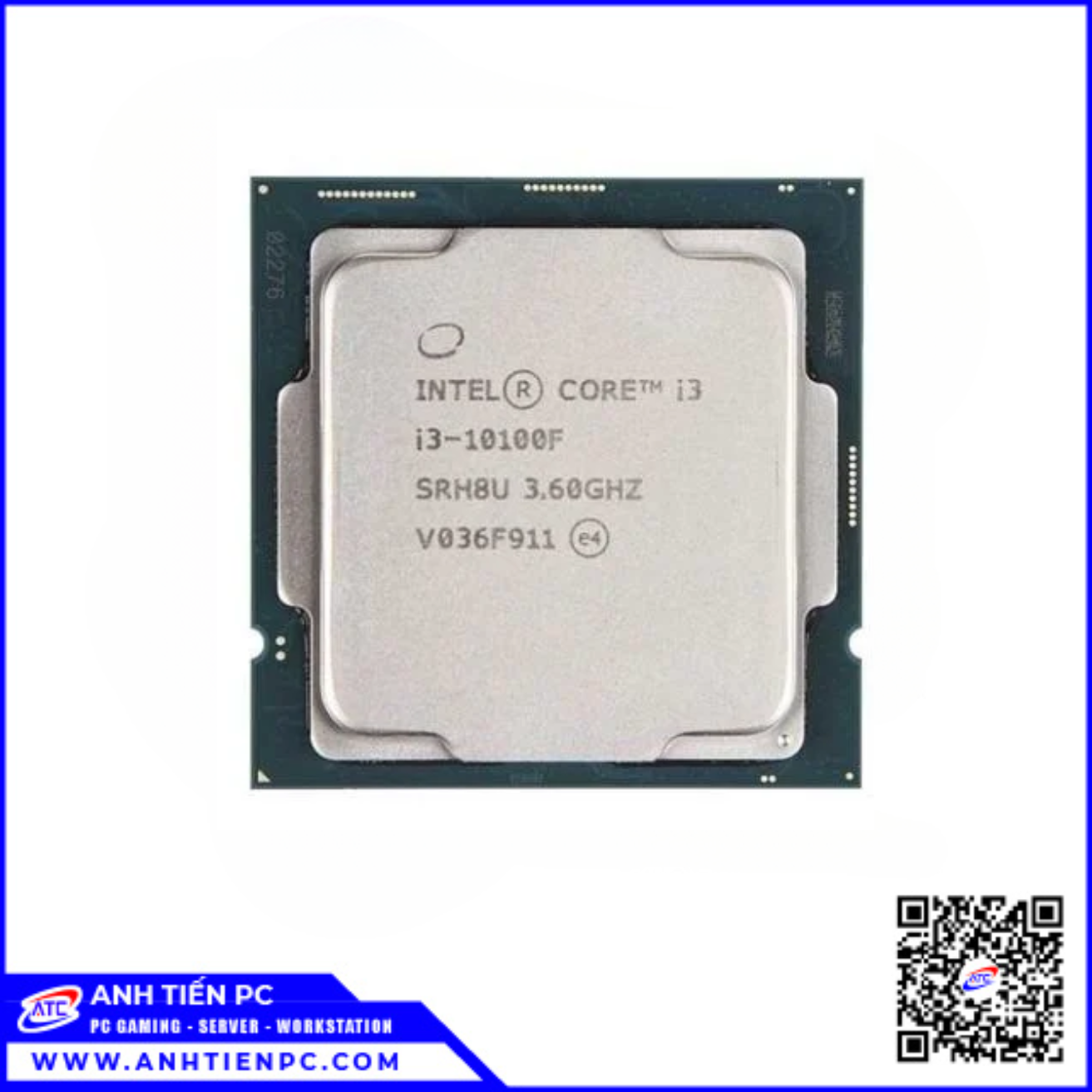 CPU Intel Core I3 10100F Tray (4.3Ghz, 4 Nhân 8 Luồng,  LGA 1200)