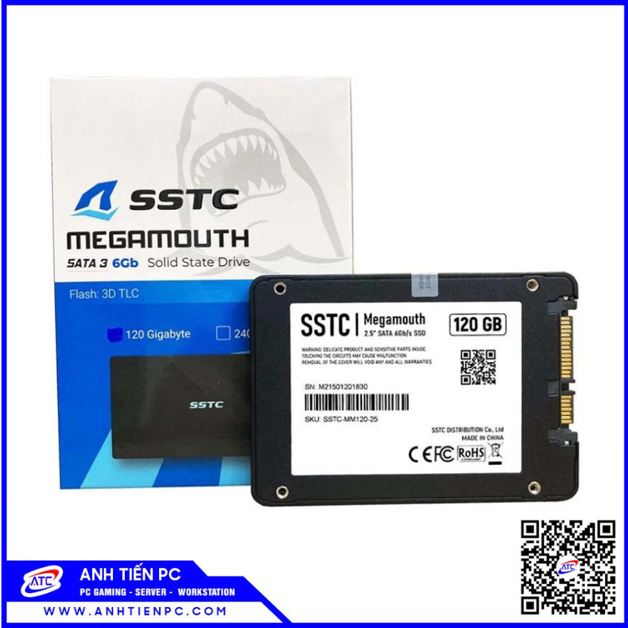 Ổ Cứng Megamouth SSD Sata SSTC 120GB (SSTC-MM120-25)