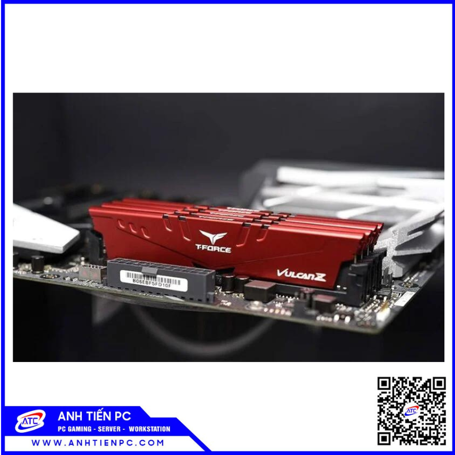 RAM PC TeamGroup Vulcan Z 8GB DDR4 Buss 3200 1.35V Đỏ (Có Tản)