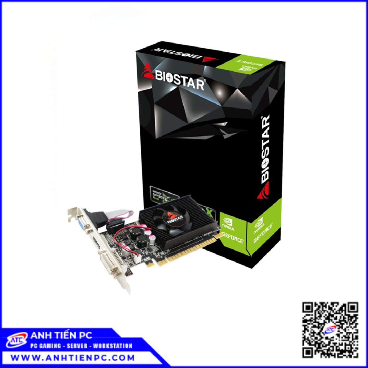 VGA Biostar G210 (1GB, DDR3, 1Fan, 64 Bit)