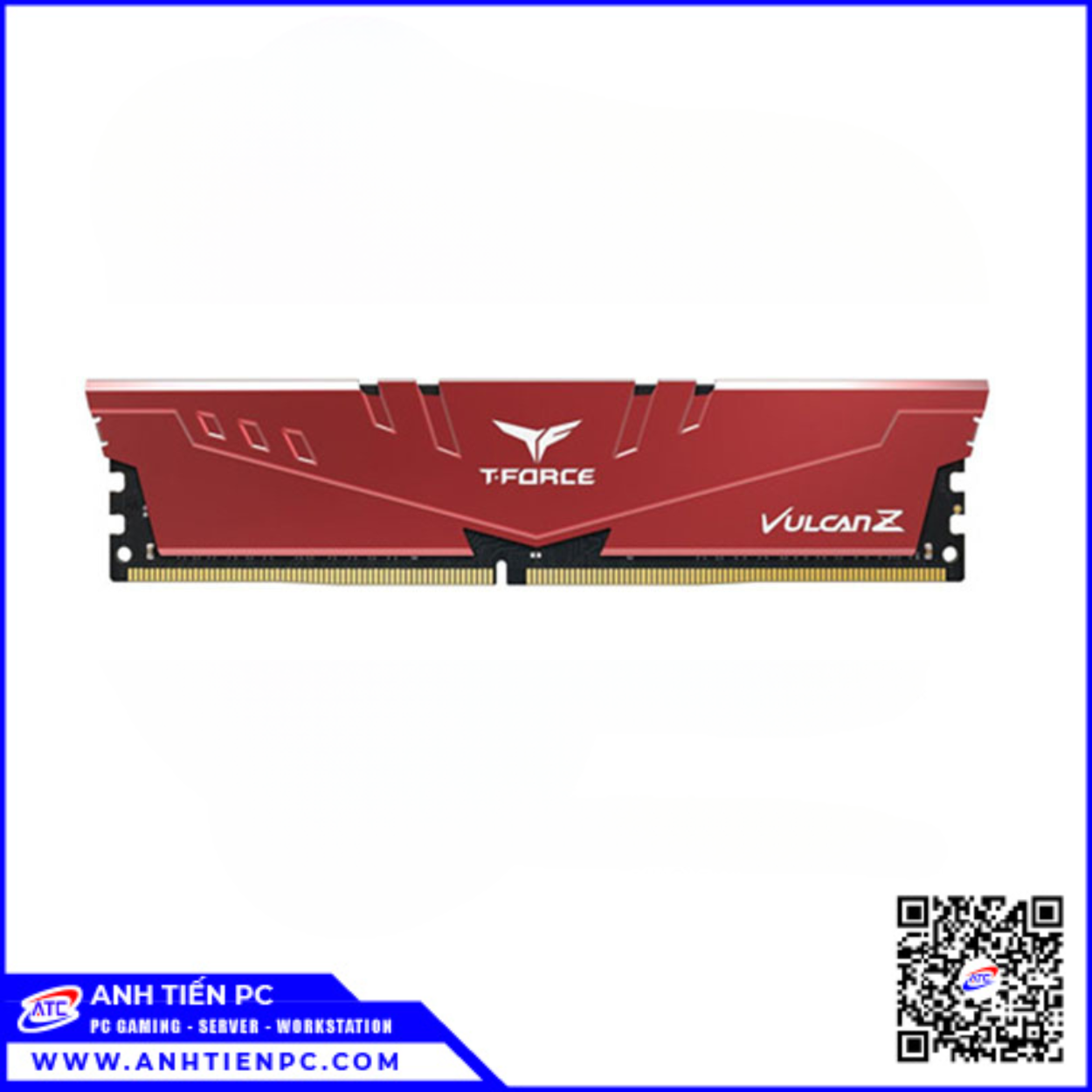 RAM TeamGroup Vulcan Z 1.35V Đỏ (Có Tản) (8GB, DDR4, Bus 3200 Mhz)