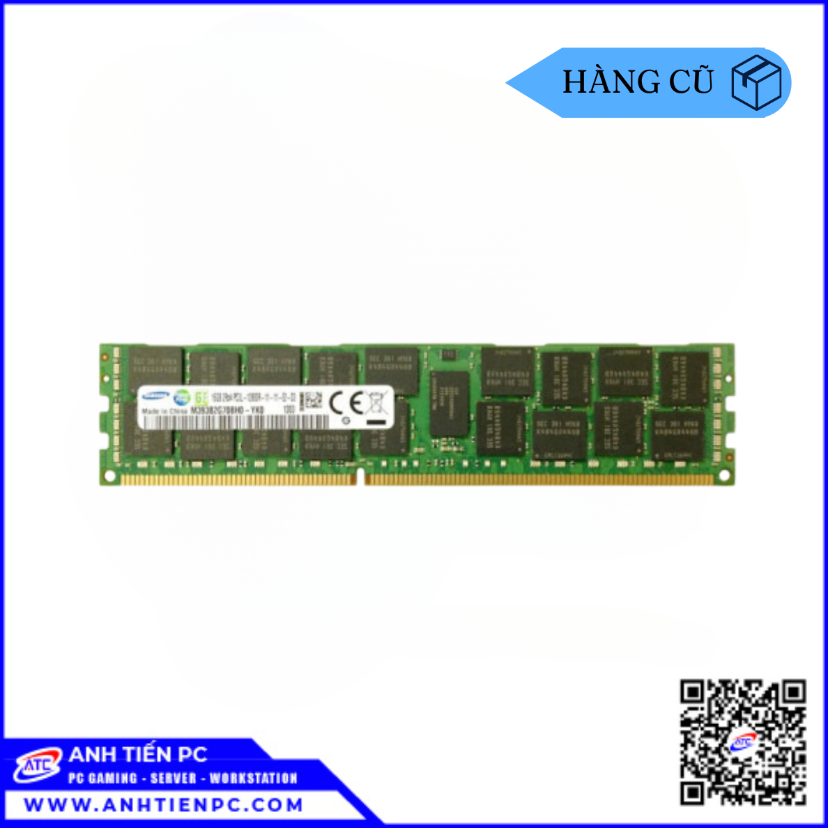 RAM Server Samsung Registered ECC (16GB, DDR3, Bus 1600 Mhz)  | Cũ
