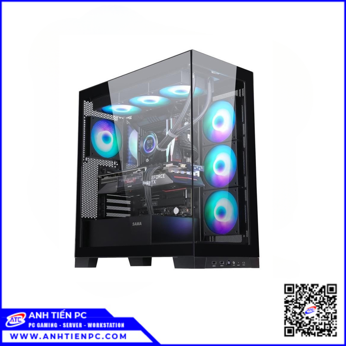 VỎ CÂY Sama 4503 Black (ATX, MID Tower, Màu Đen)