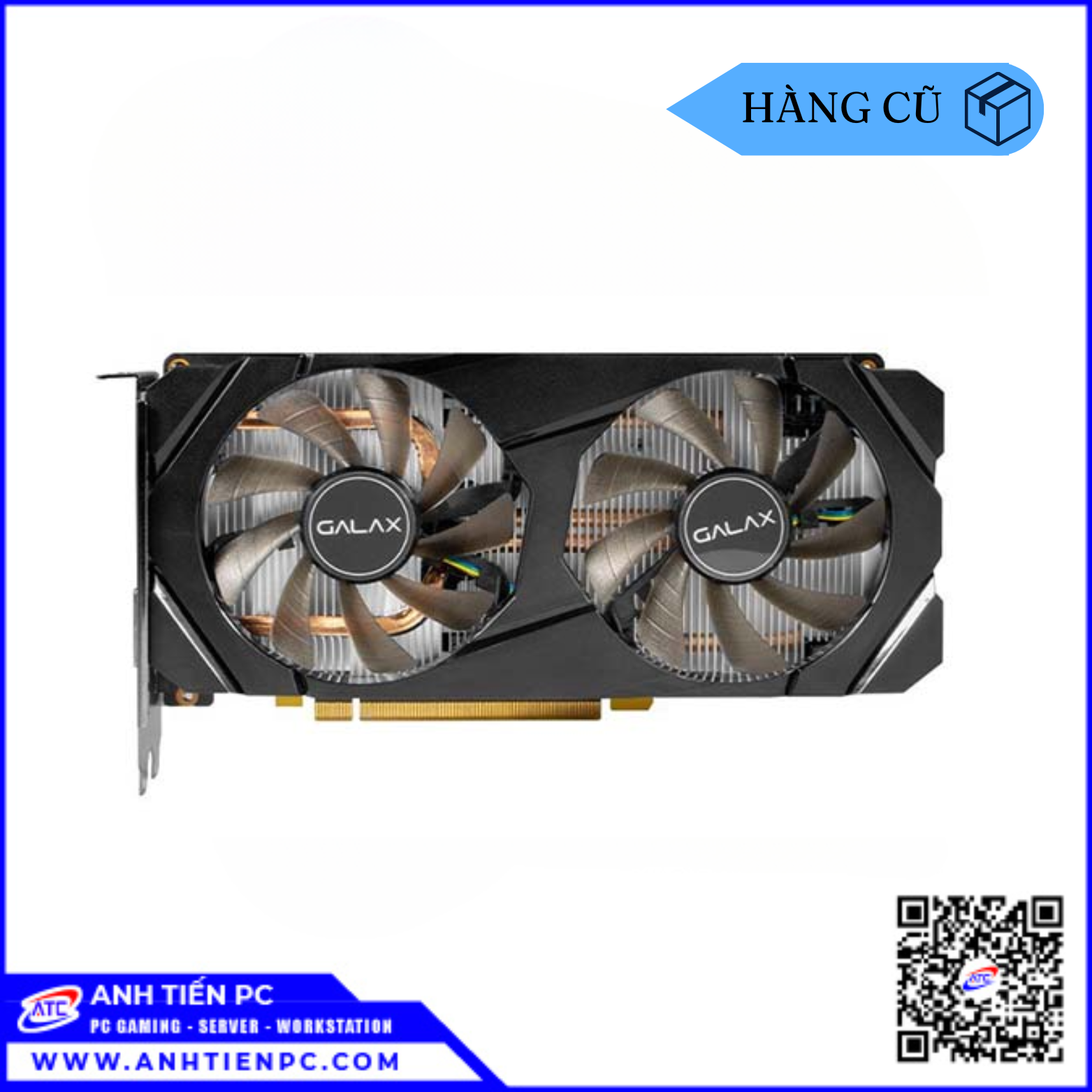 VGA Galax GTX 1660S Super  OC 2Fan Đen (6GB, DDR6, 192 bit) | Cũ