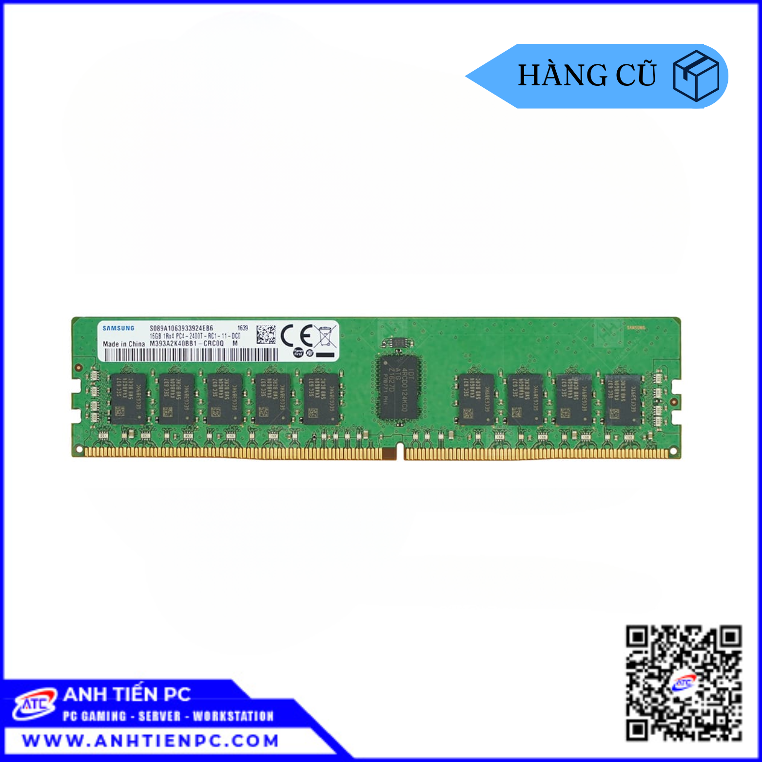 RAM Server Samsung Registered ECC (16GB, DDR4, Bus 2400T)  | Cũ