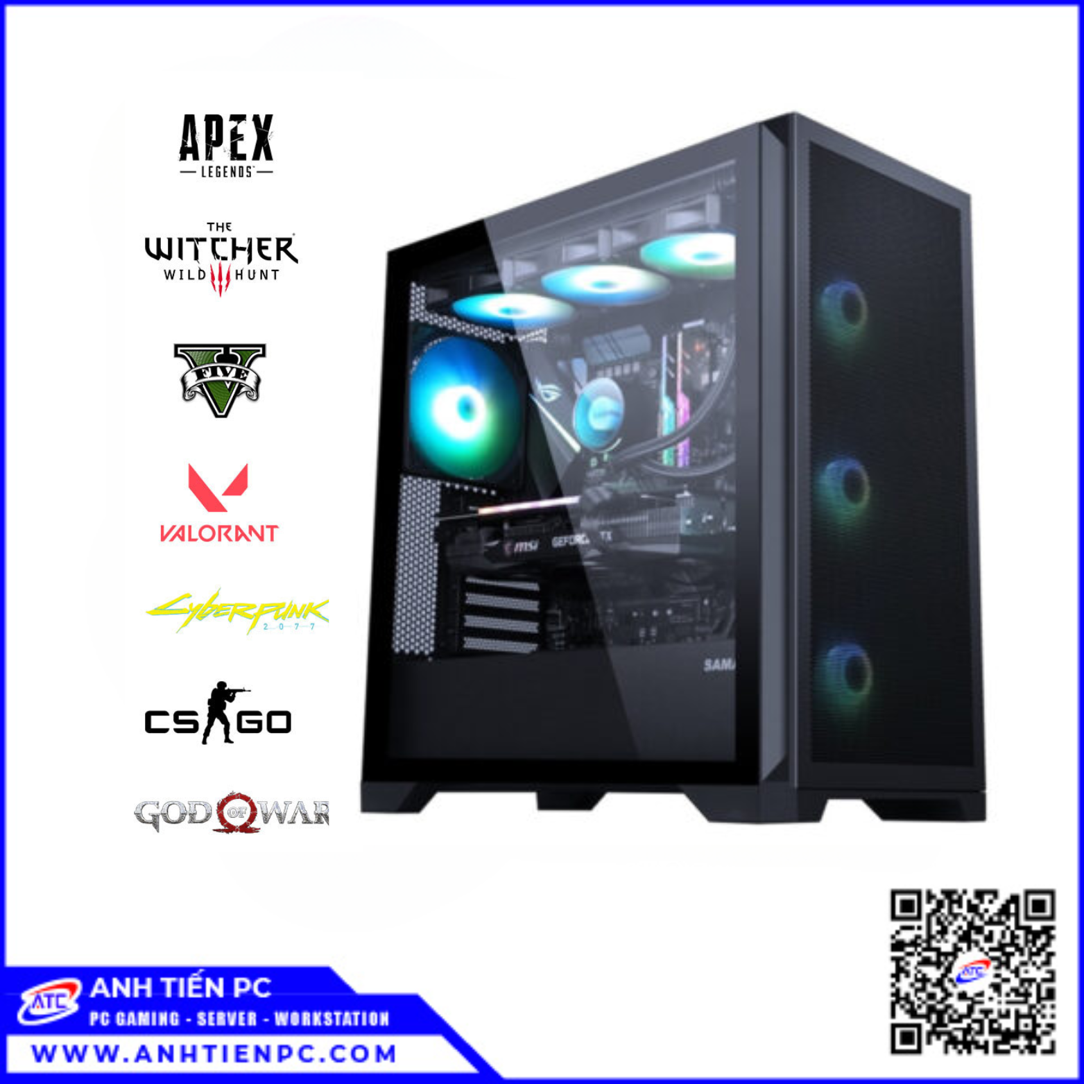 PC GAMING MAIN H410 57 | CPU I3 10100F| RAM 16GB | SSD 256GB | VGA 4GB