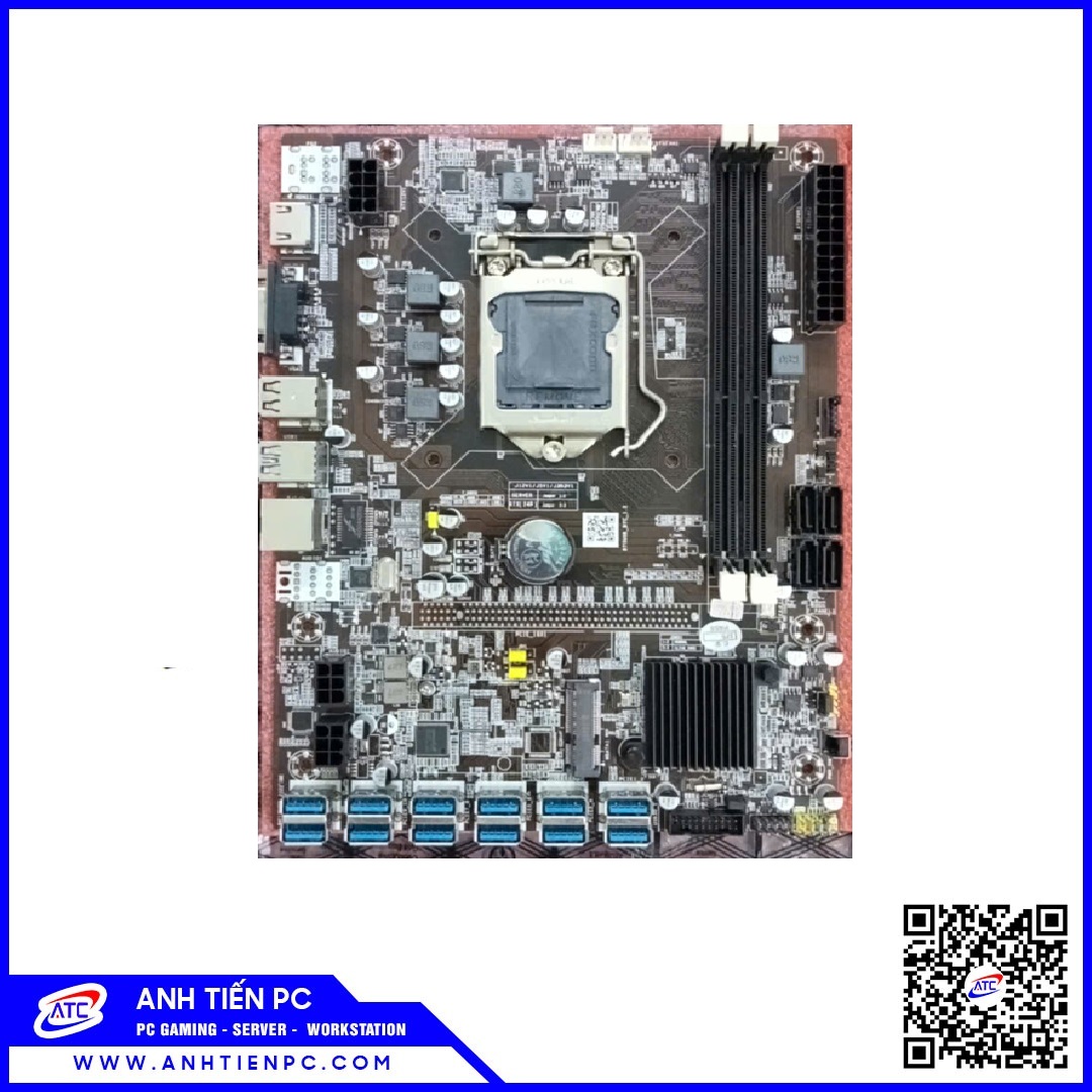 MAIN Trâu BTC B75 12 Chân USB New 