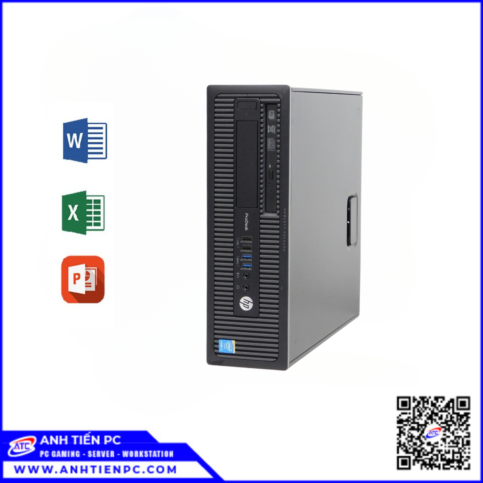 PC OFFICE HP 400G6 83 | CPU I3 8100 | RAM 8GB | SSD 256GB 