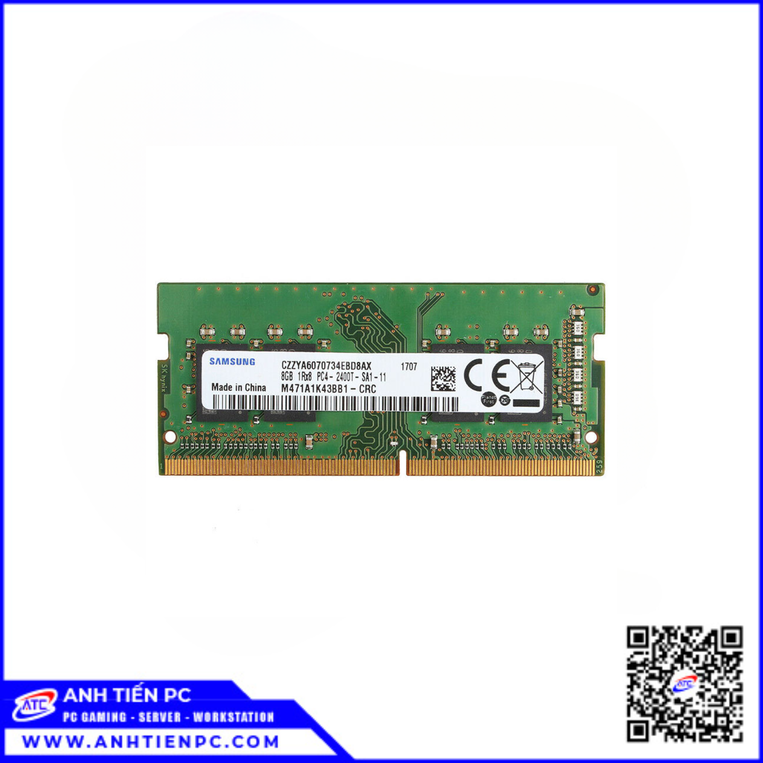 RAM Laptop 8GB DDR4 Buss 2400T | Cũ 