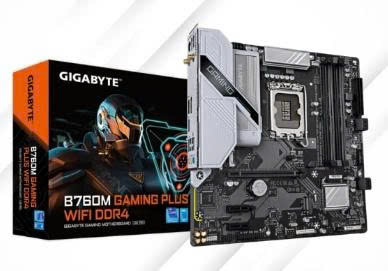 Mainboard Gigabyte B760M Gaming Plus Wifi DDR4 (LGA 1700, Intel B760, M-ATX, 4 Khe Ram) 