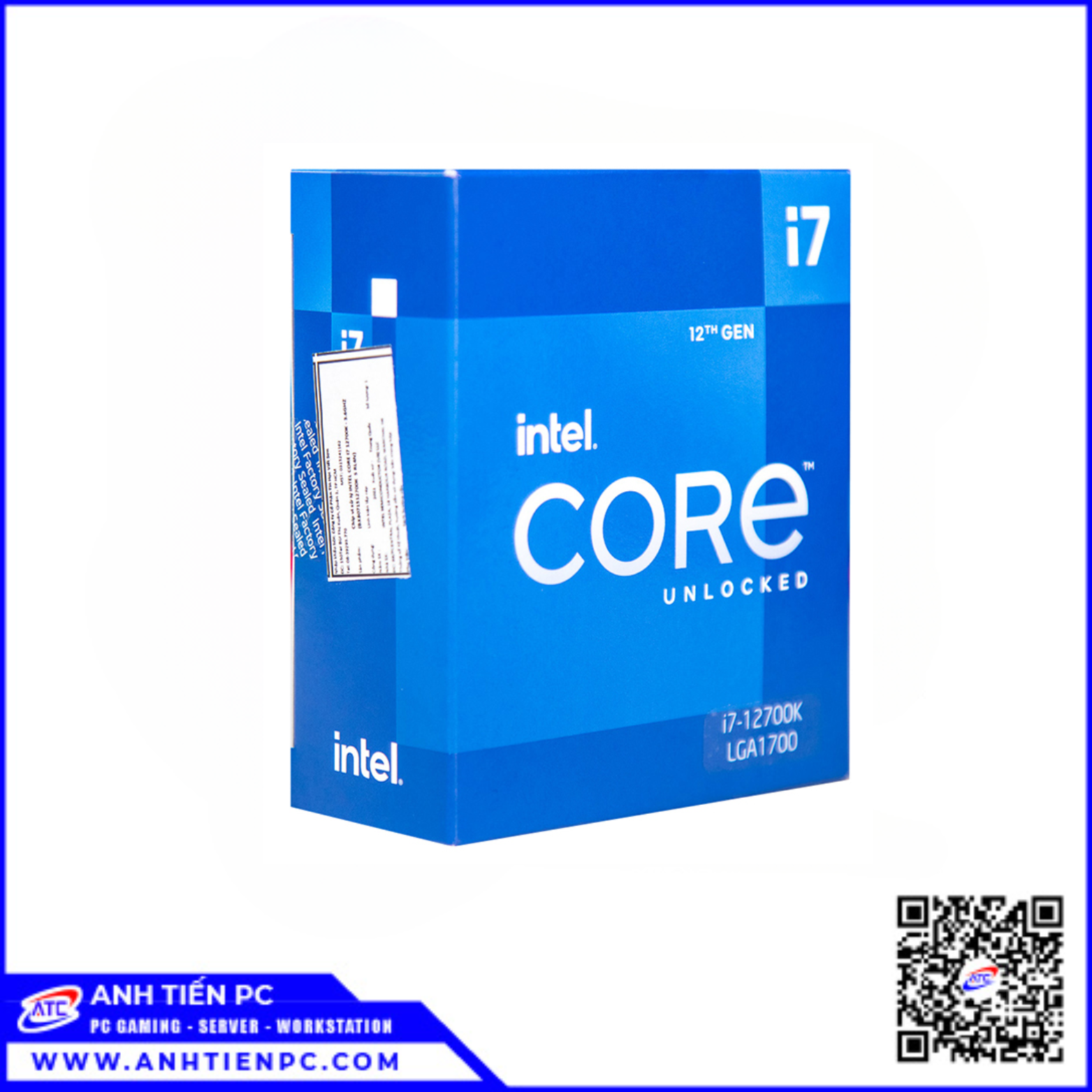 CPU Intel Core I7 12700K Box NK (3.6Ghz, 12 nhân, 20 luồng, LGA 1700)