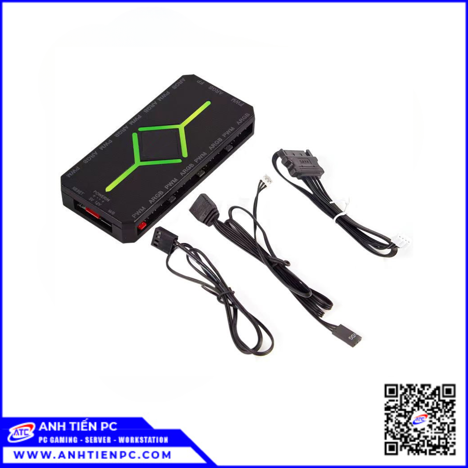 Bộ Hub Điều Khiển Fan ARGB 5V 3Pin PWM