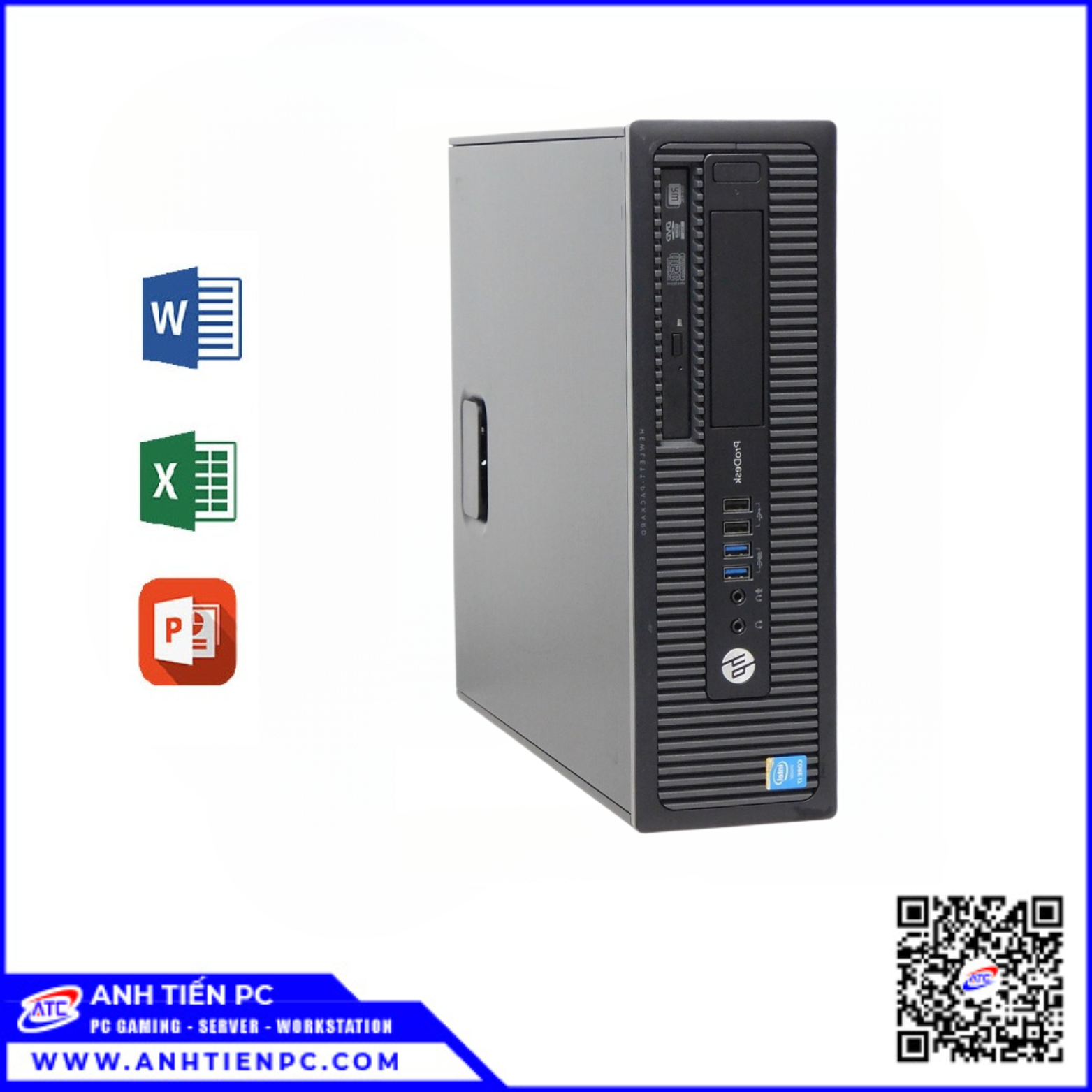 PC OFFICE HP 400G6 127 | CPU I3 8500 | RAM 16GB | SSD 512GB 