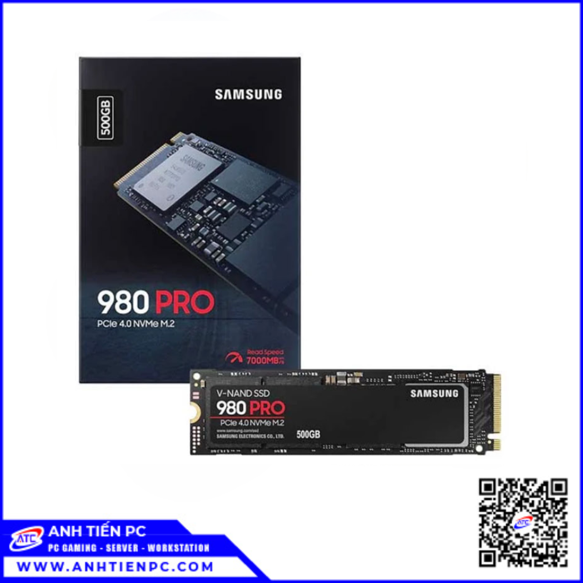 Ổ Cứng Samsung SSD M.2 NVMe 2280 980 (500GB, 3100/2600 MB/s)