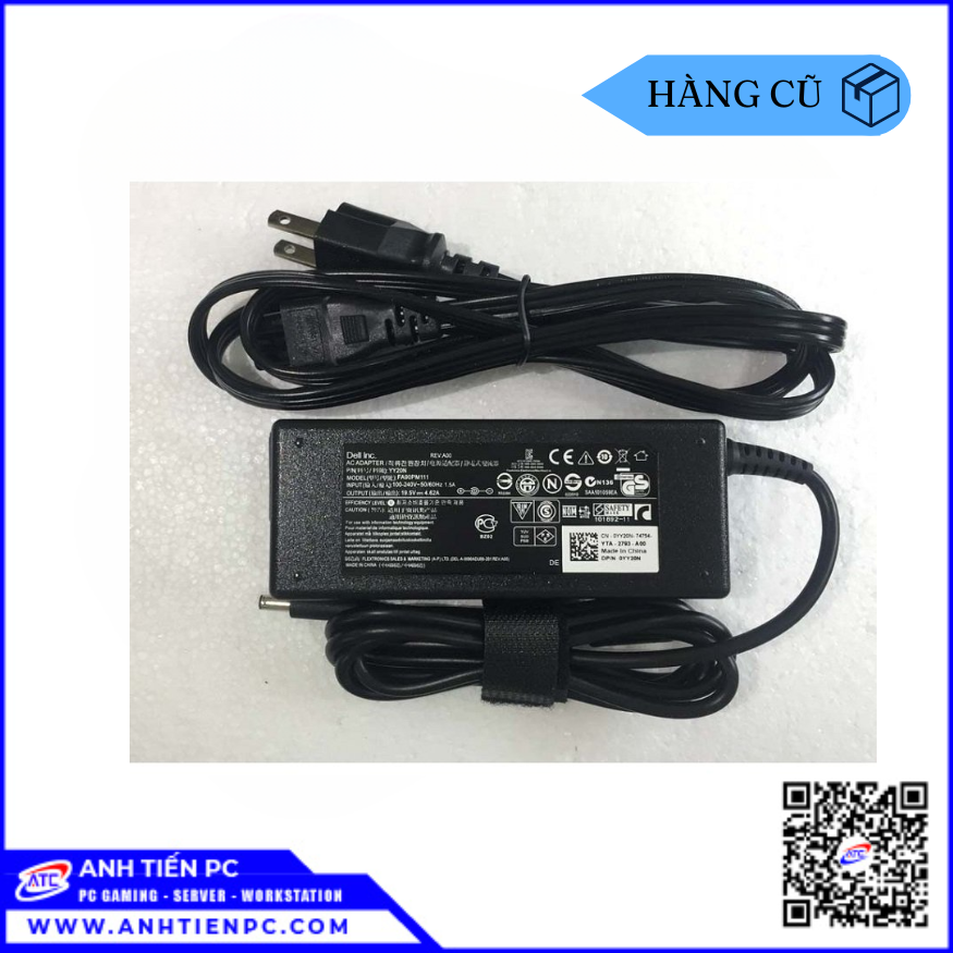 Sạc Dell 65W / 19.5V / 3.34A / Chân Kim | Cũ